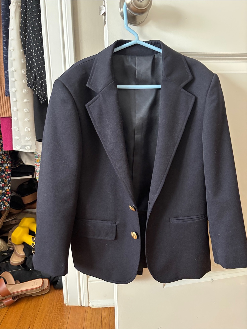 Boys’ Navy Single-Breasted Blazer
